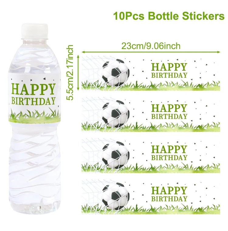 Football Party Disposable Tableware Boys Kids 1st Birthday Party Decorations Sports Soccer Theme Birthday Party Supplies Decor Good Vibrations