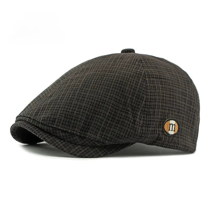 2025 New Hats for Men and Women Wearing British Retro Beret Hat Fashion Casual Berets Caps for Women Solid Color Adjustable Cap Good Vibrations
