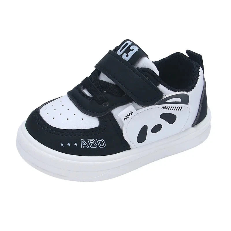 Kids Baby Sneakers Boys Girls Running Casual Footwear PU Leather Non-slip Toddler Kids Soft Comfortable Children Sports Footwear Good Vibrations