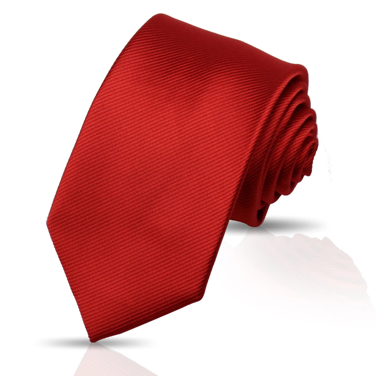 Ties For Men Solid Necktie Wedding Business Ties 7.5cm Slim Coffee Wine Classic Neckties Mens Business Gift Fashion Gravats Good Vibrations