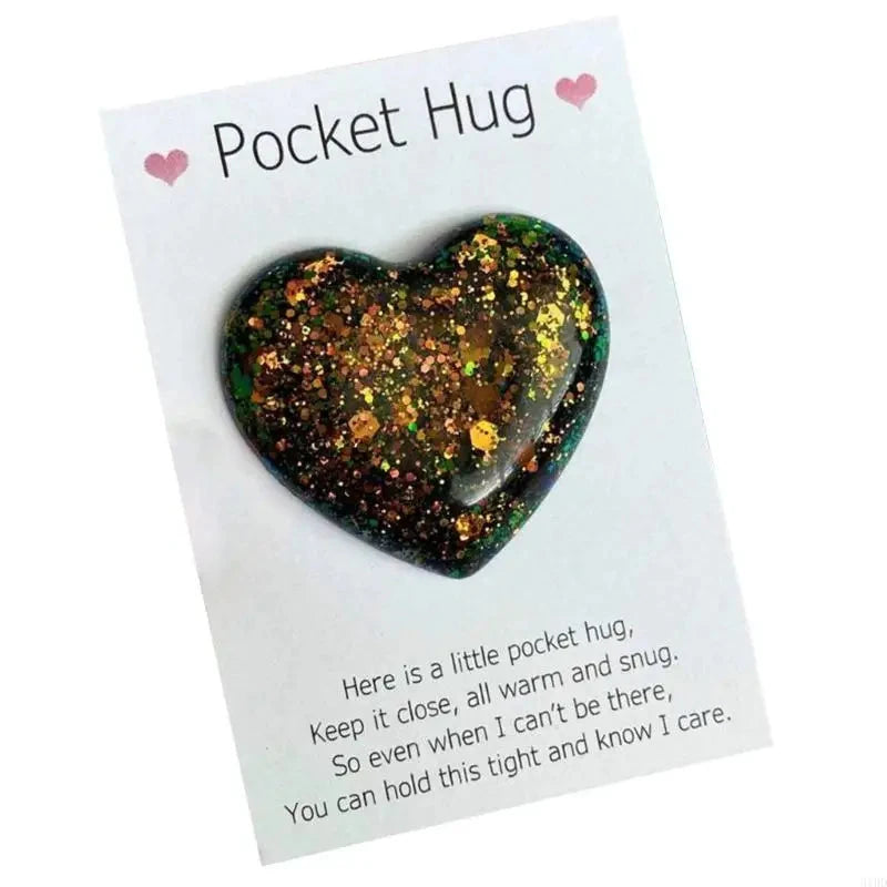 Heartwarming Pocket Hug, Thoughtful Gift Pocket Hugs Heart for Friend Loved Ones Good Vibrations