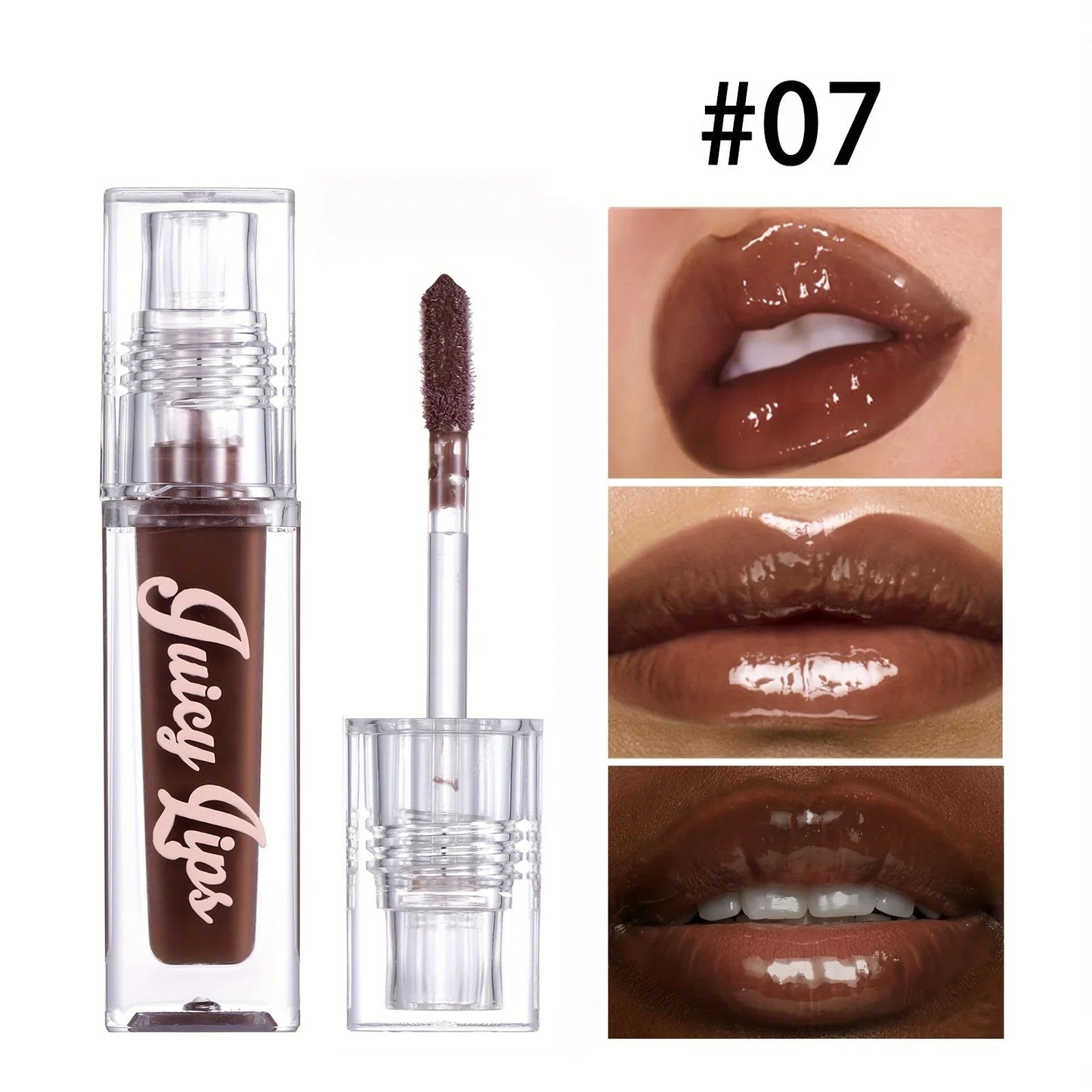Hydrating Crystal Lip Oil - Plumping & Moisturizing Gloss with Tinted Shades for All Skin Types Good Vibrations