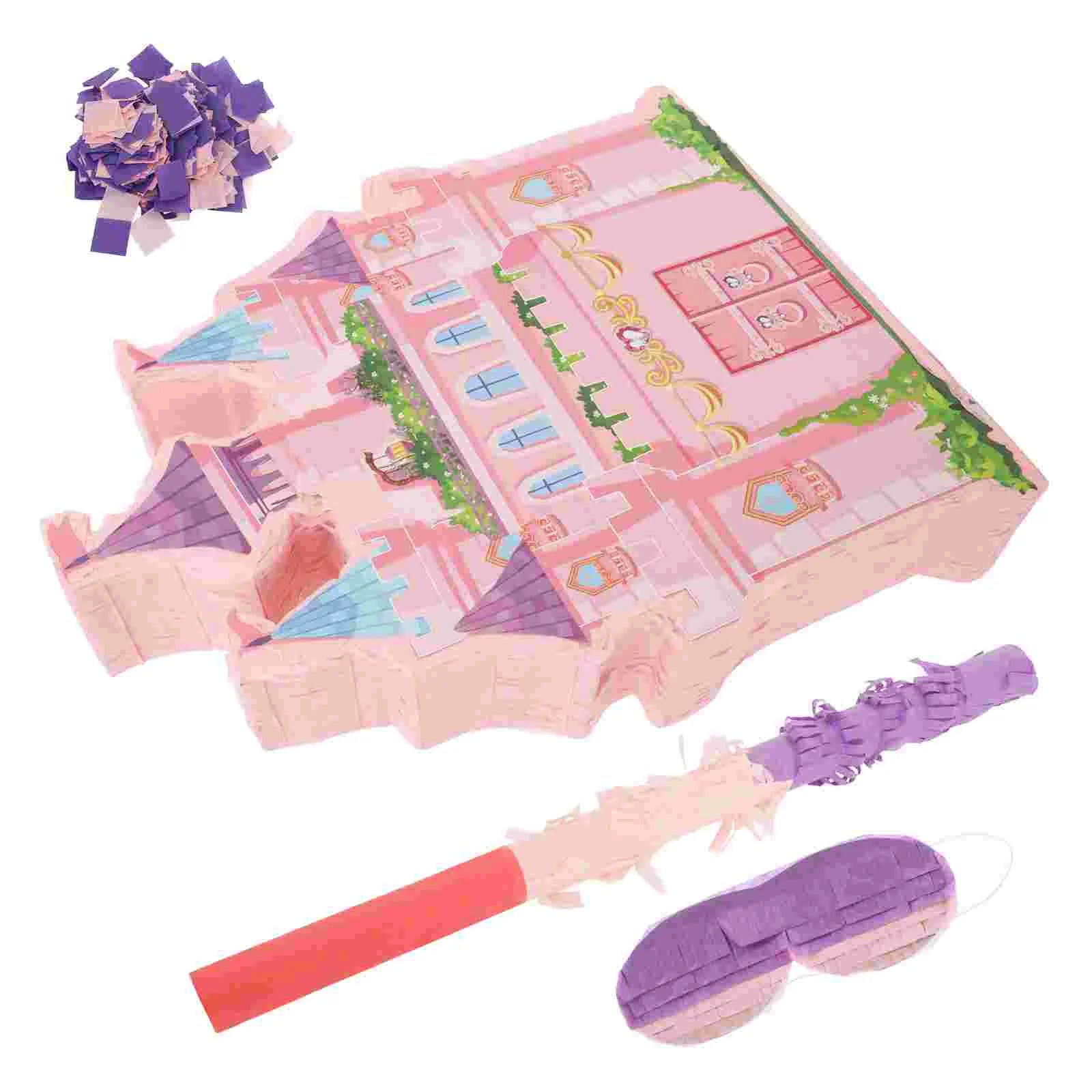 1 Set Castle Pinata For Birthday Parties Princess Theme Hanging Candy Holder Party Games Decoration Princess Birthday Decoration Good Vibrations