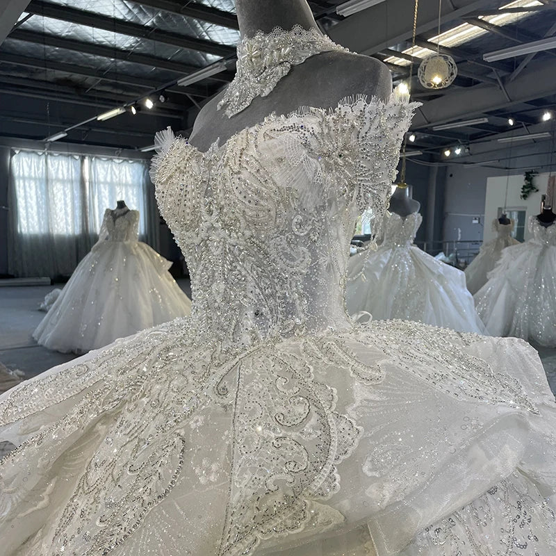 Exquisite Wedding Dresses For Women Bride Customizd Ball Gown Sweetheart Wedding Dress Beading MN108 vestidos de novia