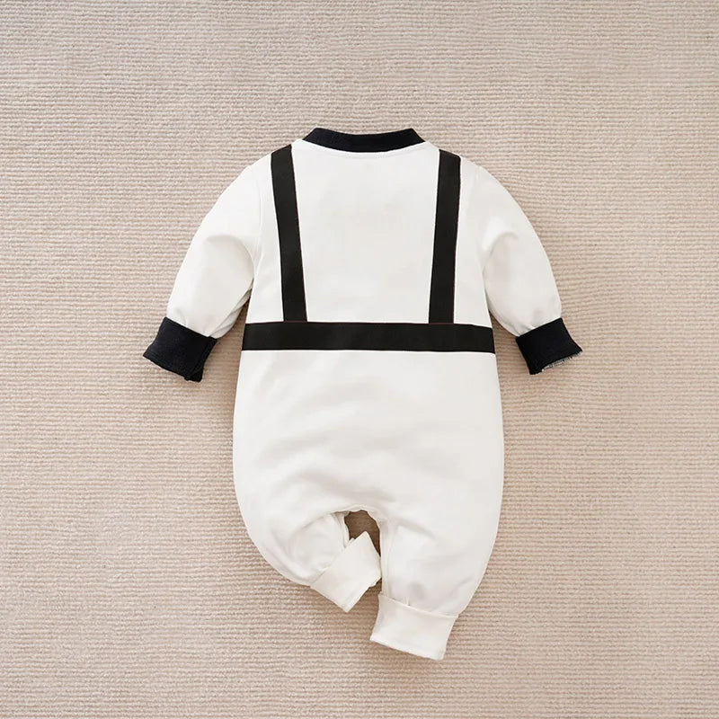 0-36M Spring and Autumn Newborn Bodysuit Long sleeved Astronaut Role Play Pure Cotton Comfortable and Breathable Good Vibrations
