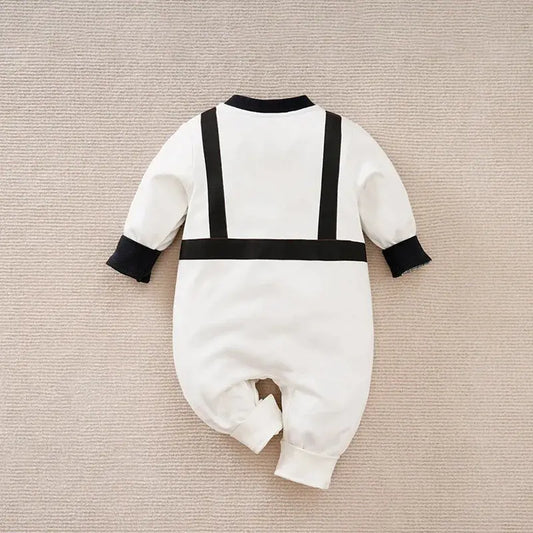 0-36M Spring and Autumn Newborn Bodysuit Long sleeved Astronaut Role Play Pure Cotton Comfortable and Breathable Good Vibrations