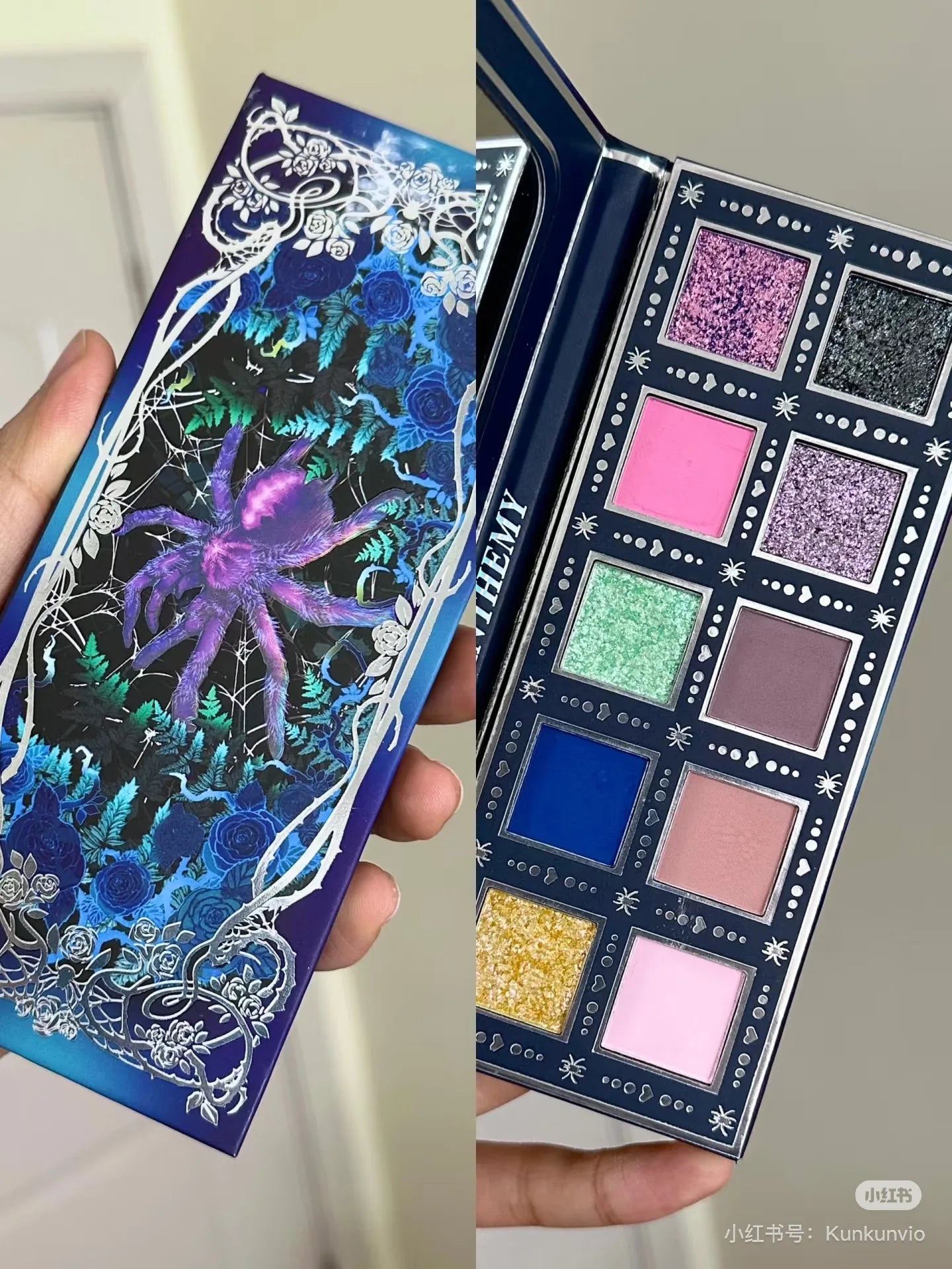 Anthemy 10 Color Eyeshadow Palette Matte Shimmer Chameleon Waterproof Long-Lasting Pearly Shiny Metal Eye Shadow Palette Make-up Good Vibrations