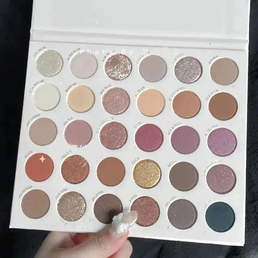 30 Colors Eye Shadow Plate Matte Pearl Eyeshadow Girl Beginner Professional Multicolor Eye Shadow Disc For Daily Makeup Tools Good Vibrations