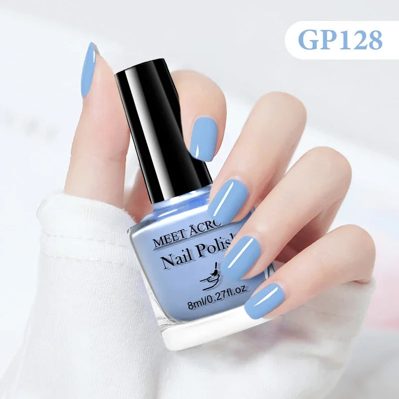 8ml Water-Based Nail Polish 48 Colors Long Lasting Quick Drying No Need of Lamp to Cure Nail Supplies Vernis for Nails Manicure Good Vibrations