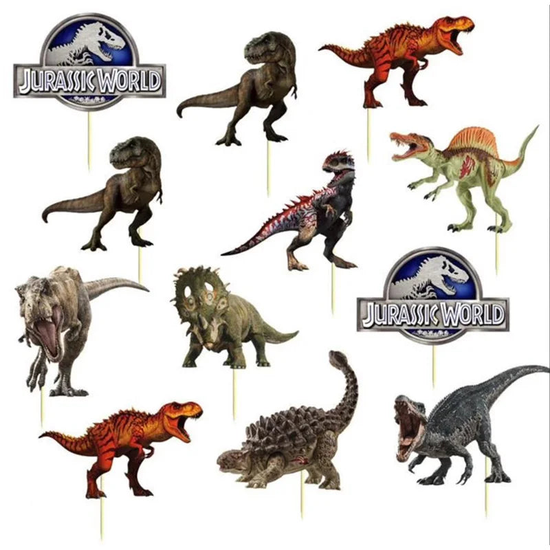 New Jurassic World Theme Party Disposable Tableware Jurassic World Dino Birthday Party Decorations Jungle Party Supplies Toys Good Vibrations