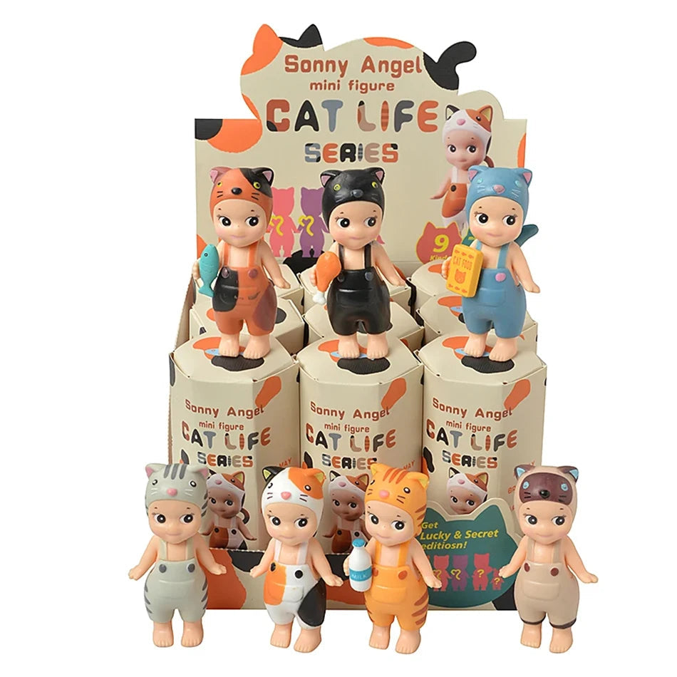 1/4/6/9PCS Random Blind Box Sonny Angel Life Action Figures Toys Dolls Fans Children Gifts Good Vibrations