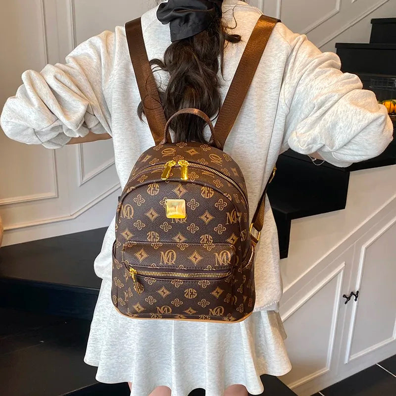 Fashion-Forward Ladies Crossbody Bag - Designer Leather Handbag Adjustable Shoulder Strap Elegant Evening Use Good Vibrations