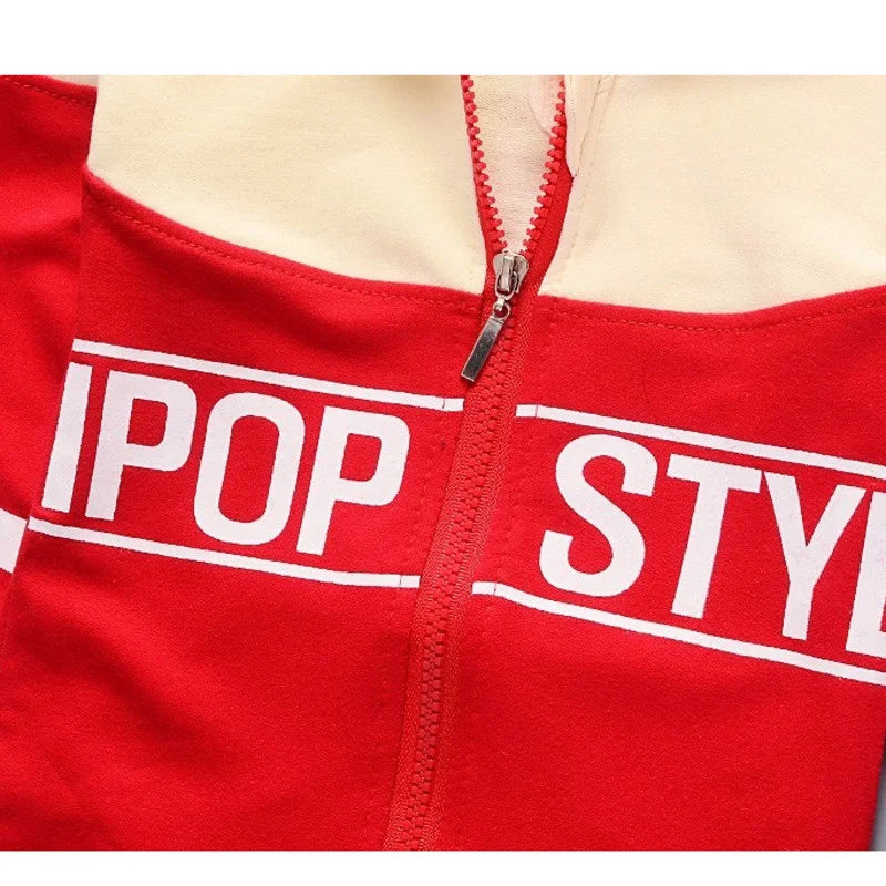 New Autumn Newborns Clothes For Girls Baby Outfits Children Boys Hooded Jacket Pants 2Pcs/Sets Infant Sportswear Kids Tracksuits Good Vibrations