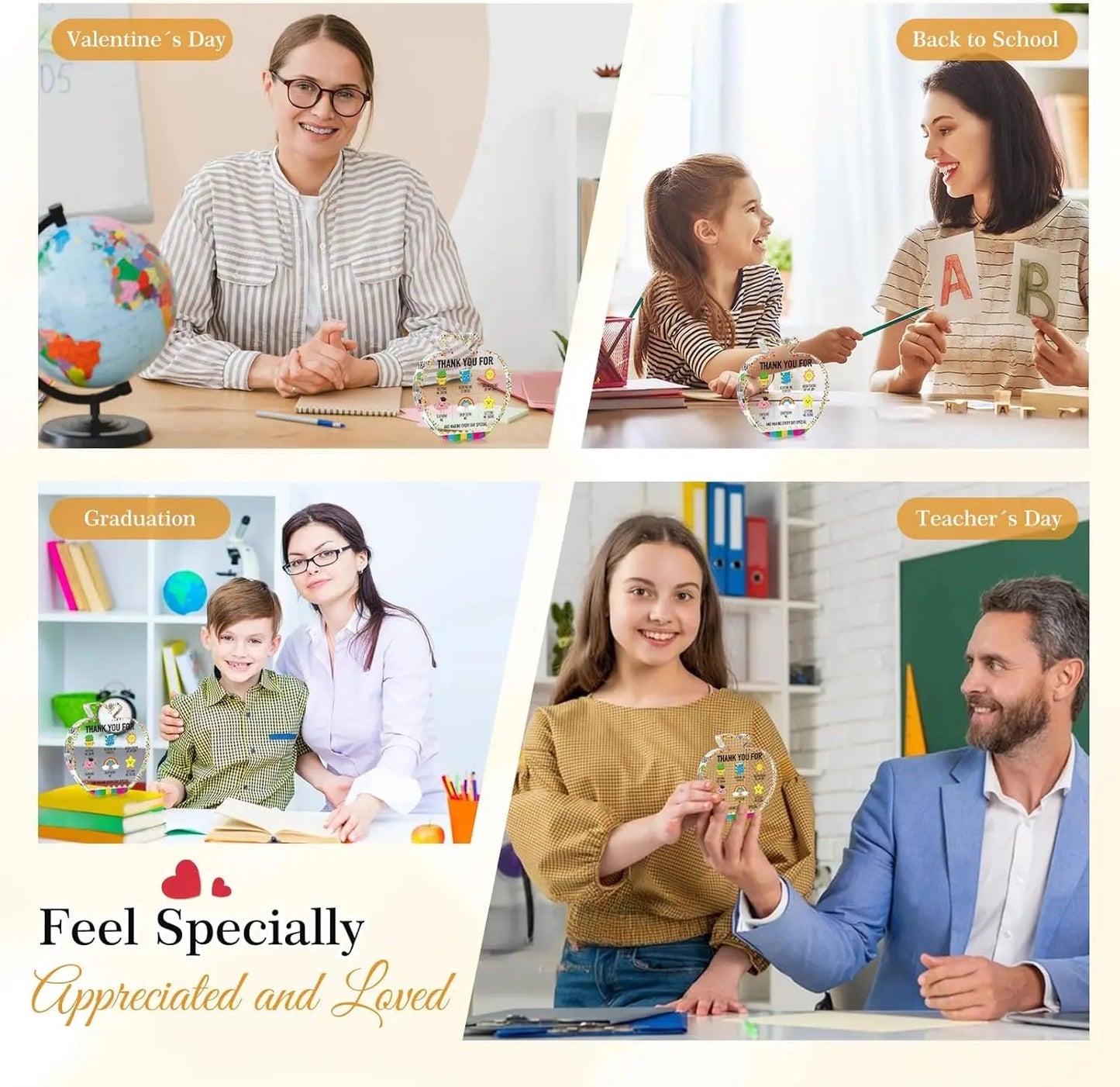 Teacher Appreciation Gifts for Women-Best Teacher Gifts Graduation Retirement Valentines Christmas Gift End of Year Teacher Good Vibrations