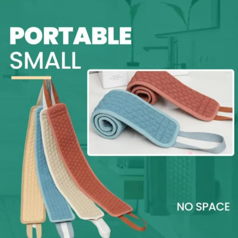 Shower Exfoliating Back Scrubber Bath Belt Towel Ball Glove Deep Mud Clean Korean Body Washcloth Japanese Rear Scrub Pull Strap Good Vibrations