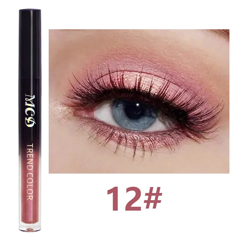 13-Shade Waterproof Liquid Eyeshadow Palette - High Shine  Long-Lasting & Smudge-Proof Makeup Set for Glamourous Looks glitter Good Vibrations