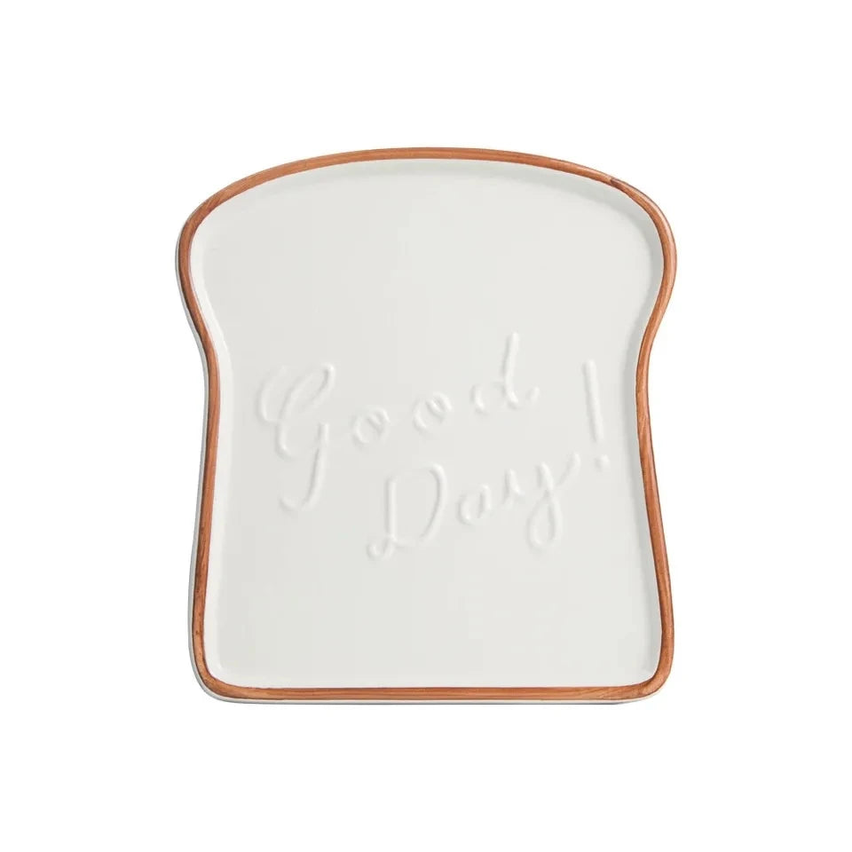 Breakfast bread plate, ceramic creative plate, steak plate, dessert plate Good Vibrations