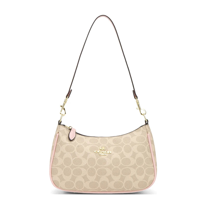 Popular Classic Elegant Leather Shoulder Bag For Ladies - Women's Designer Handbag Crossbody Bag Good Vibrations