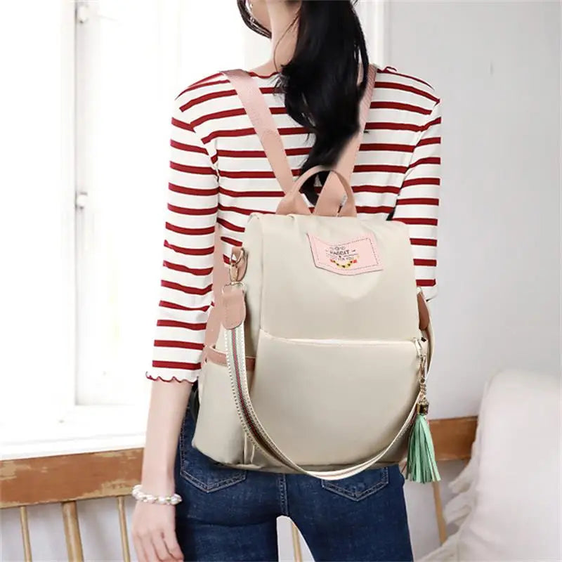 New High Quality Women's Shoulder Bag Large Capacity Oxford Cloth Bags Ladies Backpack Woman Color Tote Women Shoulder Backpacks Good Vibrations Adult Super Store