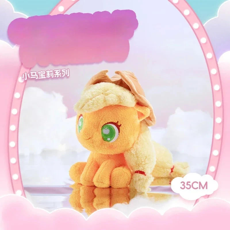 My Little Pony Plush Doll Pony Baby Li Series Q Edition Sitting Dolls Cartoon Soft Ornament for Girls' Birthday Companion Gifts Good Vibrations