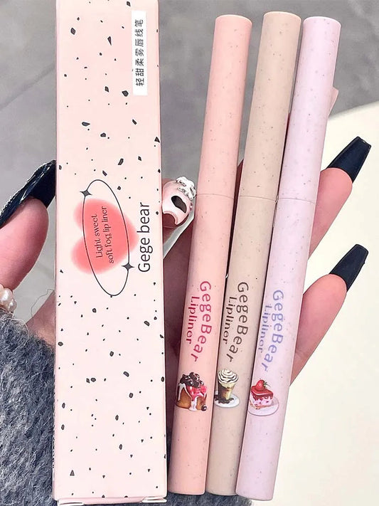 Light sweet and soft fog lipliner outlines the lip shape, lasting, not easy to fade, not take off makeup, nude pink lip liner Good Vibrations