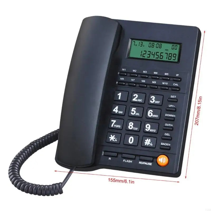Corded Landline Phone Big Button Landline Phones with Caller Identification Fixed Telephone for Office Hotel Receptioni Good Vibrations