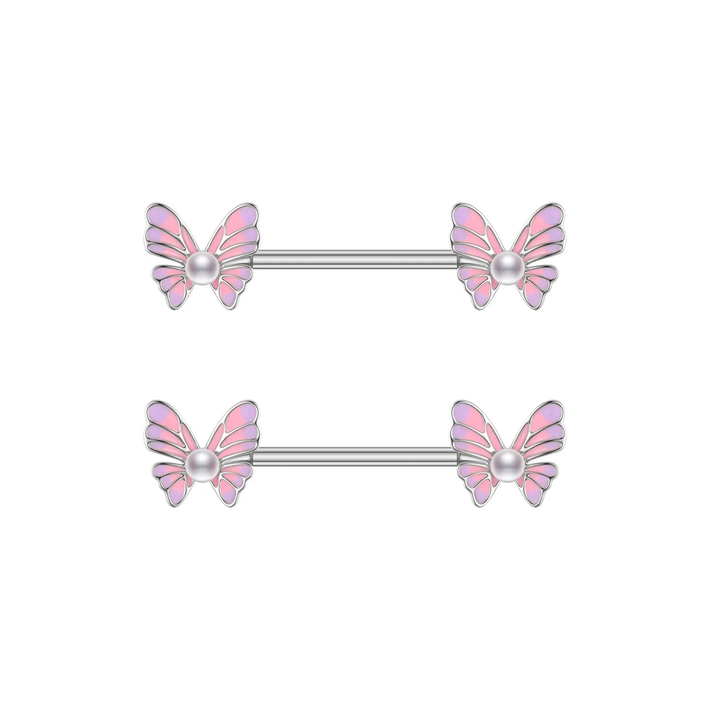 2pcs Steel Bear Dangled Zircon Nipple Piercing Sexy Breast Cover for Women Fashion Starfish Heart Shield Bar Barbell Nipple Ring Good Vibrations Adult Super Store