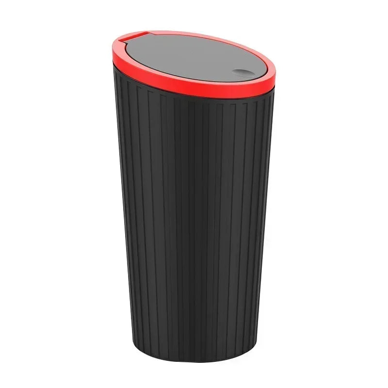 Universal Car Trash Bin Can Mini Auto Dust Organizer Car Interior Rubbish Bag Garbage Container Storage Box Bucket Auto Accessor Good Vibrations
