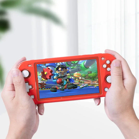 Transparent Soft Cover Case for Nin-tendo Switch Lite Protective Case Full Wrapper Shatterproof Switch Controller Lite Case Good Vibrations
