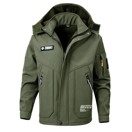 New Winter Velvet Thickened Jacket Suit for Men and Women Windproof and Water-proof Outdoor Cold-proof and Warm Work Clothes Good Vibrations