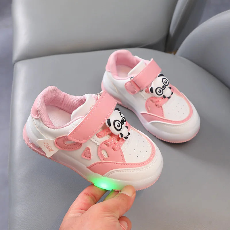 Kid Sneakers 2025 Autumn New Light Up Kid Shoe Trend Boy Sneakers Cute Girl Shoe Fashion Tennis Female Designer Shoe Кроссовки Good Vibrations