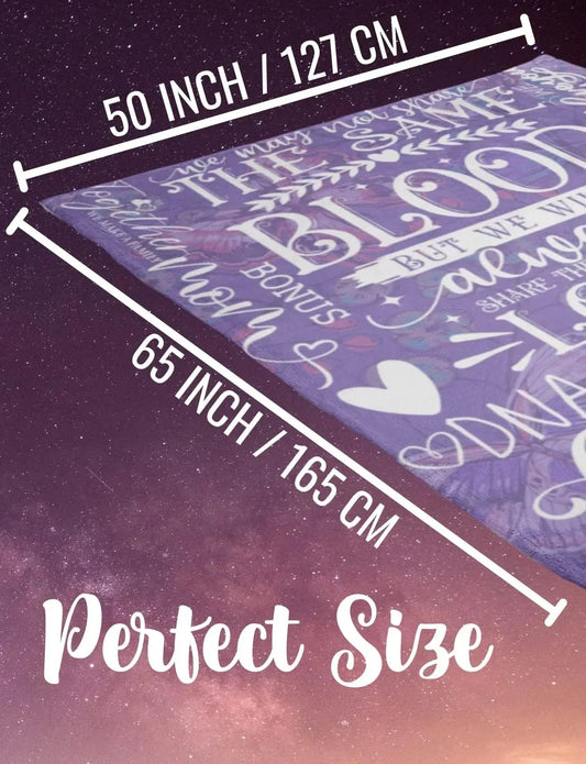 Bonus Mom Stepmom Gifts Blanket - Soft Throw Mother's Day Birthday for Stepmother Good Vibrations