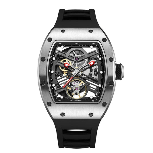 Fashion Sports Waterproof Automatic Watch OEM Barrel Case Mechanical Wristwatch Wholesale Latest Design Good Vibrations