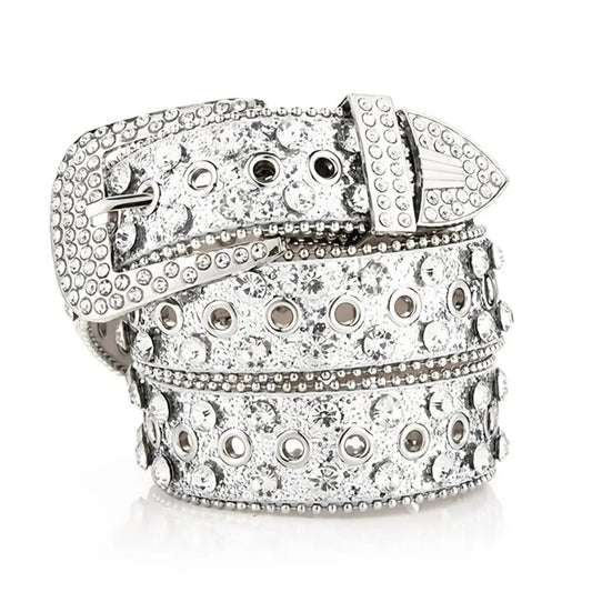 Women's Rhinestone Hollow Belt Women's Pin Buckle Studded Belt For Women Wedding Party Belt Valentines Gifts For Her Good Vibrations