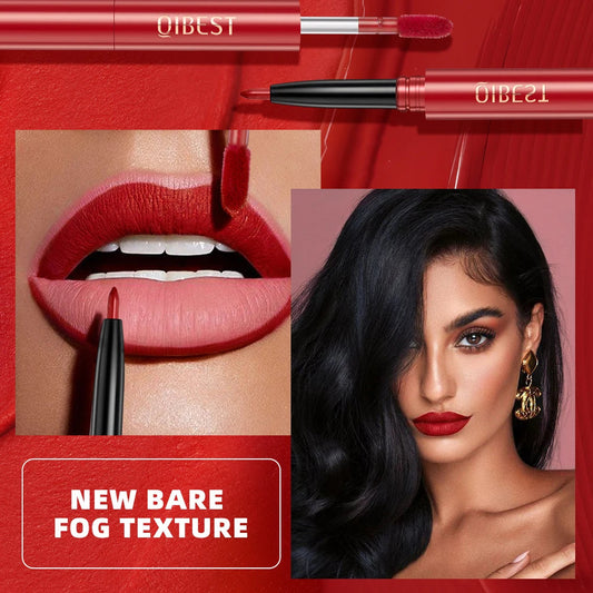 2 In 1 Double-end Lipgloss Lipliner Moisturizing Lipgloss Waterproof Long Lasting Matte Lip Liner Pen Makeup Lipliner 6 Colors Good Vibrations