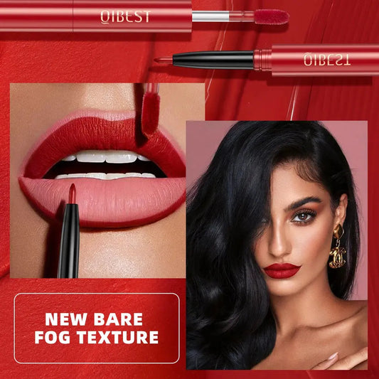 2 In 1 Double-end Lipgloss Lipliner Moisturizing Lipgloss Waterproof Long Lasting Matte Lip Liner Pen Makeup Lipliner 6 Colors Good Vibrations