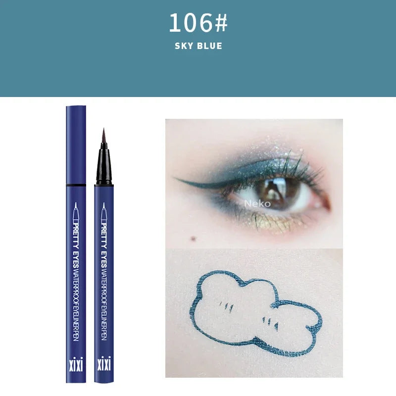 Professional Fast Dry Smooth Waterproof Eyeliner Pencils Eyes Brown Black Color Pigments Liquid Eye Liner Pen Make Up Tools Good Vibrations