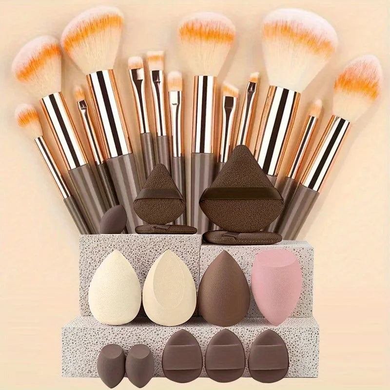 Makeup Brushes 8-29Pcs Makeup Kit Professional Women Cosmetic Soft Powder Brush Eyeshadow Foundation Full Set Travel Beauty Tool Good Vibrations