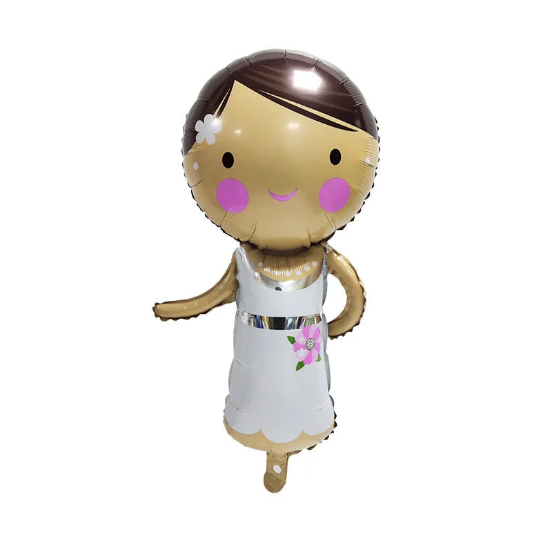 Beautiful Bride and Groom Wedding Car Aluminum Balloon Package Wedding Party Wedding Room Decoration Good Vibrations