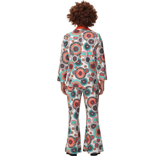 Cosplay Retro 70s 80s Hippie Costume Men Women Party Disco Couples Hippie Costumes Disco Rock Hip-Hop Performance Purim Dress Up Good Vibrations