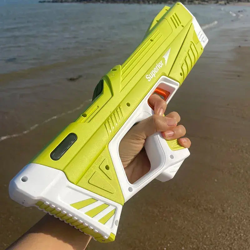 43cm Full Electric Automatic Water Storage Gun Toys Portable Children Summer Beach Outdoor Fight Fantasy Toys for Boys Kids Game Good Vibrations