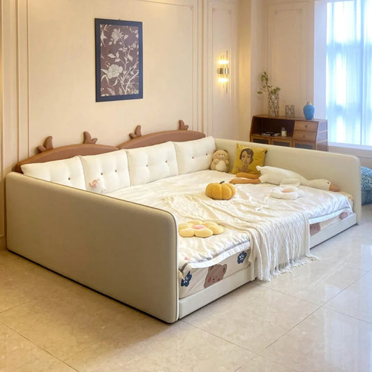 Upholstered Headboard Beds Waterproof Minimalist Luxury Modern Bed Double Frames Muebles Para El Hogar Furniture Decoration Good Vibrations