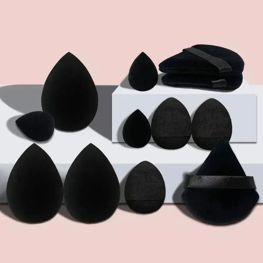 12Pcs Makeup Sponge Blender Beauty Egg Set Foundation Sponges Liquid Cream Cosmetic Puff Women Make Up Accessories Beauty Tools Good Vibrations