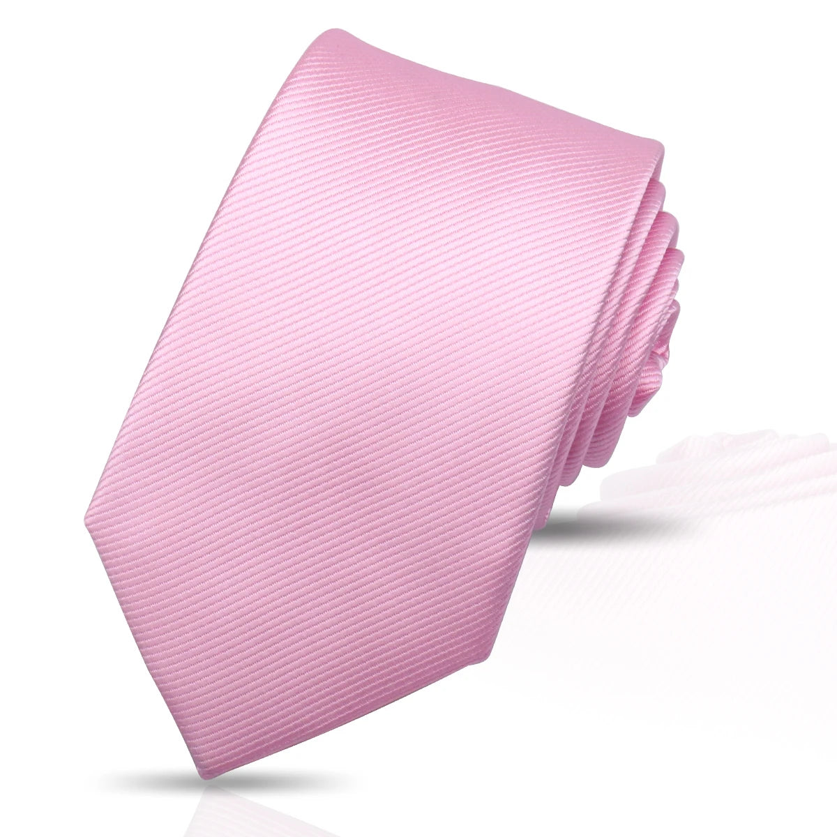 Ties For Men Solid Necktie Wedding Business Ties 7.5cm Slim Coffee Wine Classic Neckties Mens Business Gift Fashion Gravats Good Vibrations