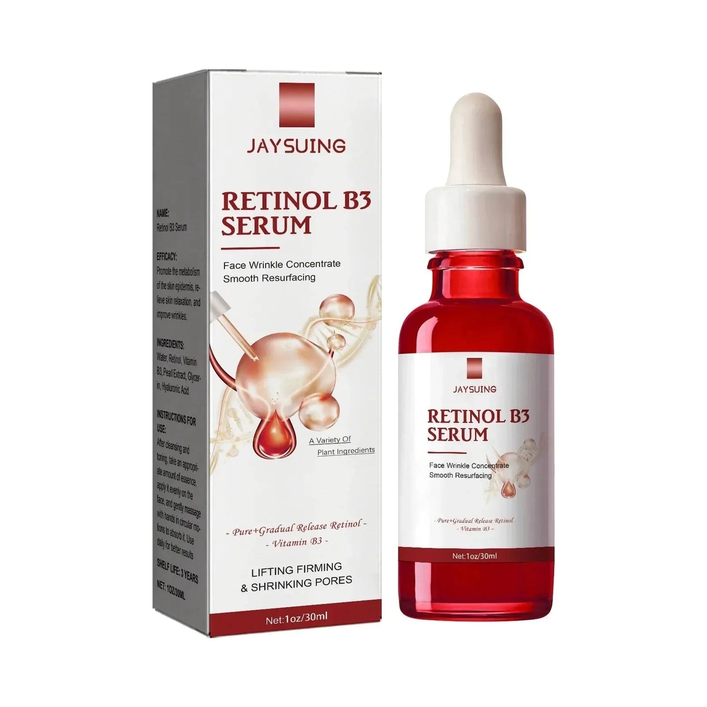 Remove W-rinkles Essence Anti A-ging Fade Fine Line Lifting Firming Repair Smooth Moisturizing Nourish Tighten Retinol B3 Serum Good Vibrations