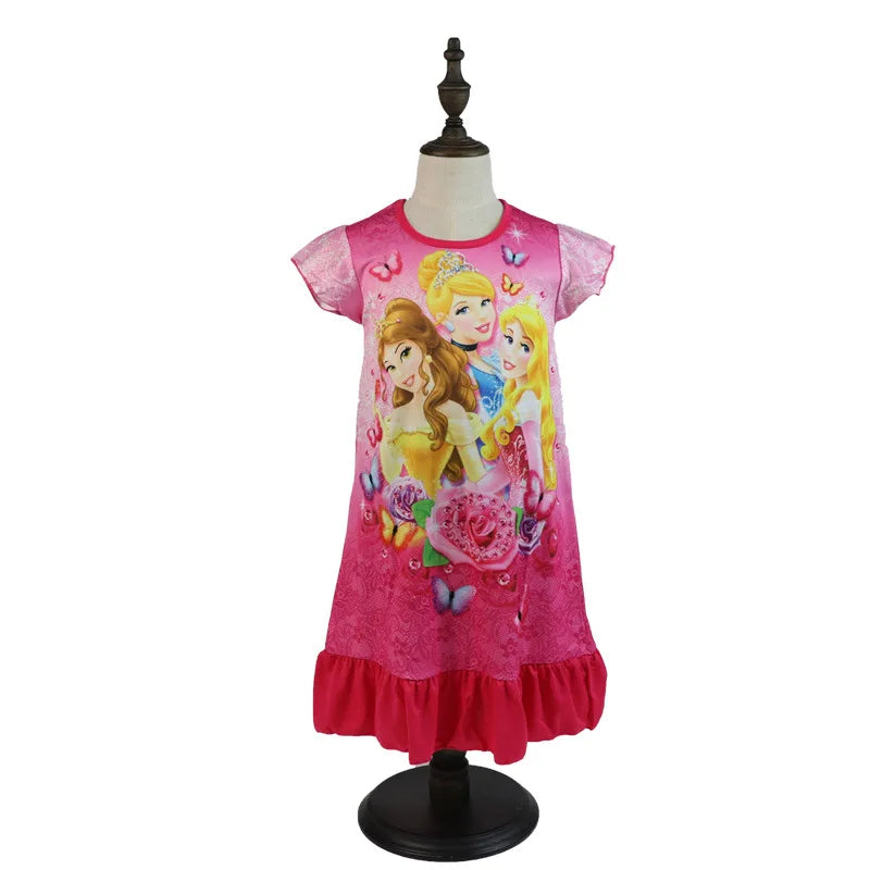 Girls' Dress New Summer Children's Clothing Children's and Girls' Home Clothing Snow White Good Vibrations