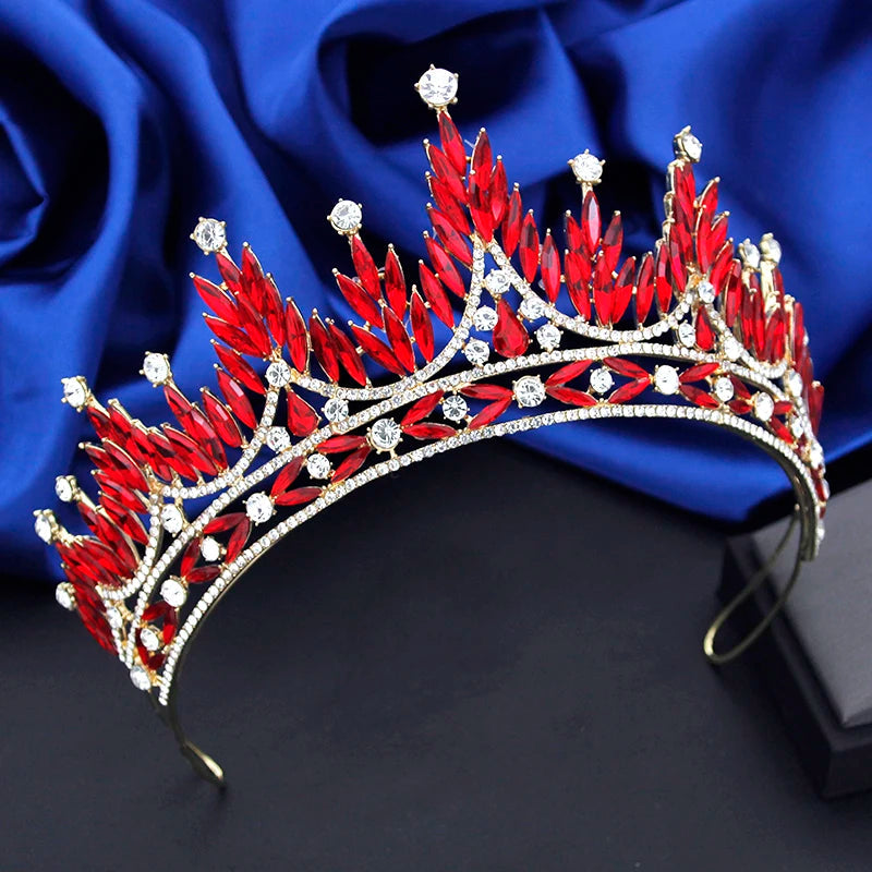 Gorgeous Baroque Crown for Bridal Tiaras Wedding Headwear Prom Diadem Hair Jewelry Prom Pageant Tiaras and Crowns Good Vibrations