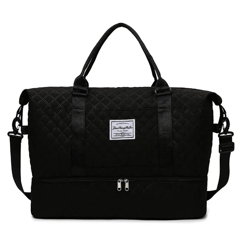 Lightweight Luggage Bag, Large Capacity Travel Duffle Bag Gym Tote Bags, Shoulder Weekender Overnight Bag Good Vibrations
