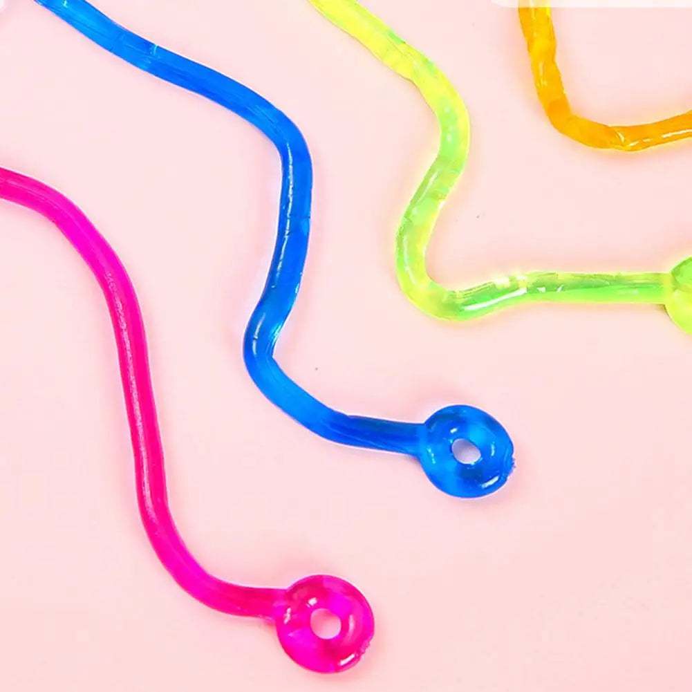 1-10X Colorful Lizard Retractable Sticky Gadget Toys For Kids Birthday Party Favors Pinata Fillers Halloween Gift Pinata Filler Good Vibrations