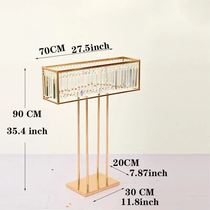 2/4/5/8/10 pieces of wedding centerpiece acrylic flower stand, main table decoration, electroplated gold, birthday party event Good Vibrations